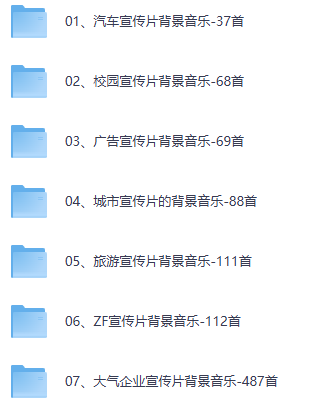 宣传片背景音乐6G免费分享